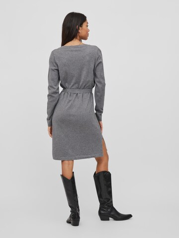 VILA Knitted dress in Grey