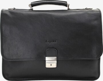 bupell Aktenkoffer 'Bosco' in Schwarz: Vorderseite