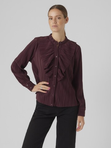 VERO MODA Bluse 'AURORA' i lilla: forside