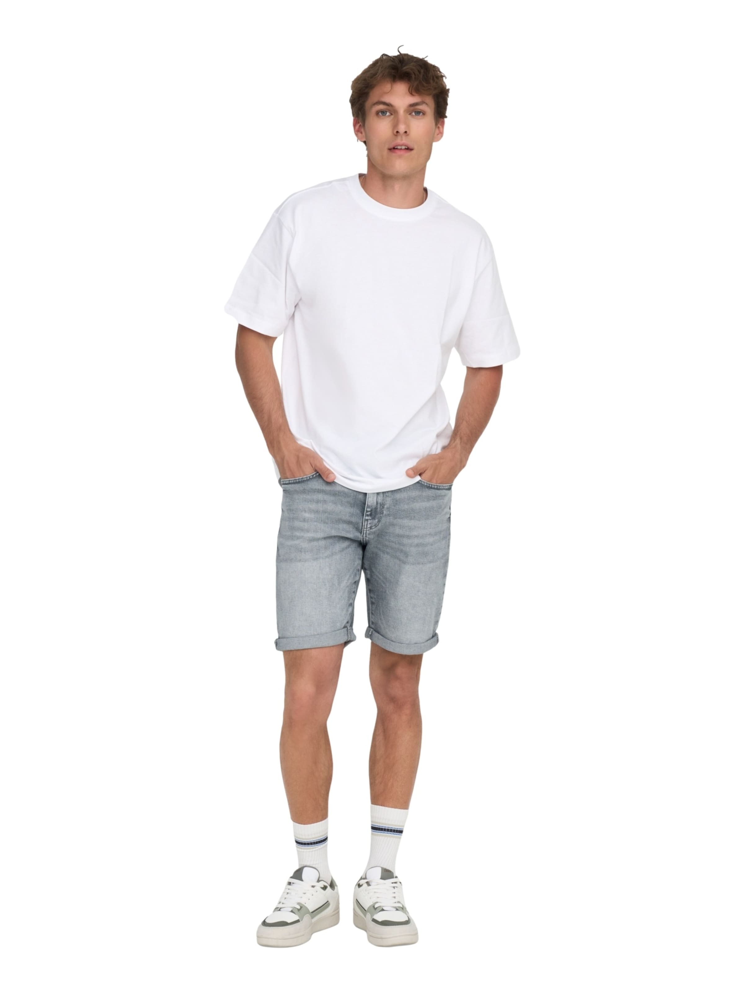 Only & Sons Slimfit Jeans 'ONSPly' i grå