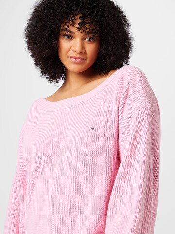 Tommy Hilfiger Curve Sweater in Pink