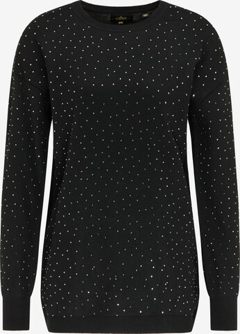 Pull-over usha BLACK LABEL en noir : devant