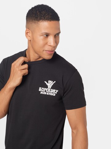 Superdry T-Shirt 'Cali Surf' in Schwarz