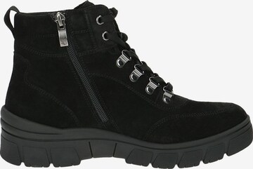 CAPRICE Lace-Up Ankle Boots in Black