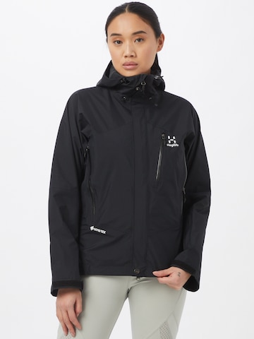 Haglöfs Outdoor Jacket 'Astral' in Black: front