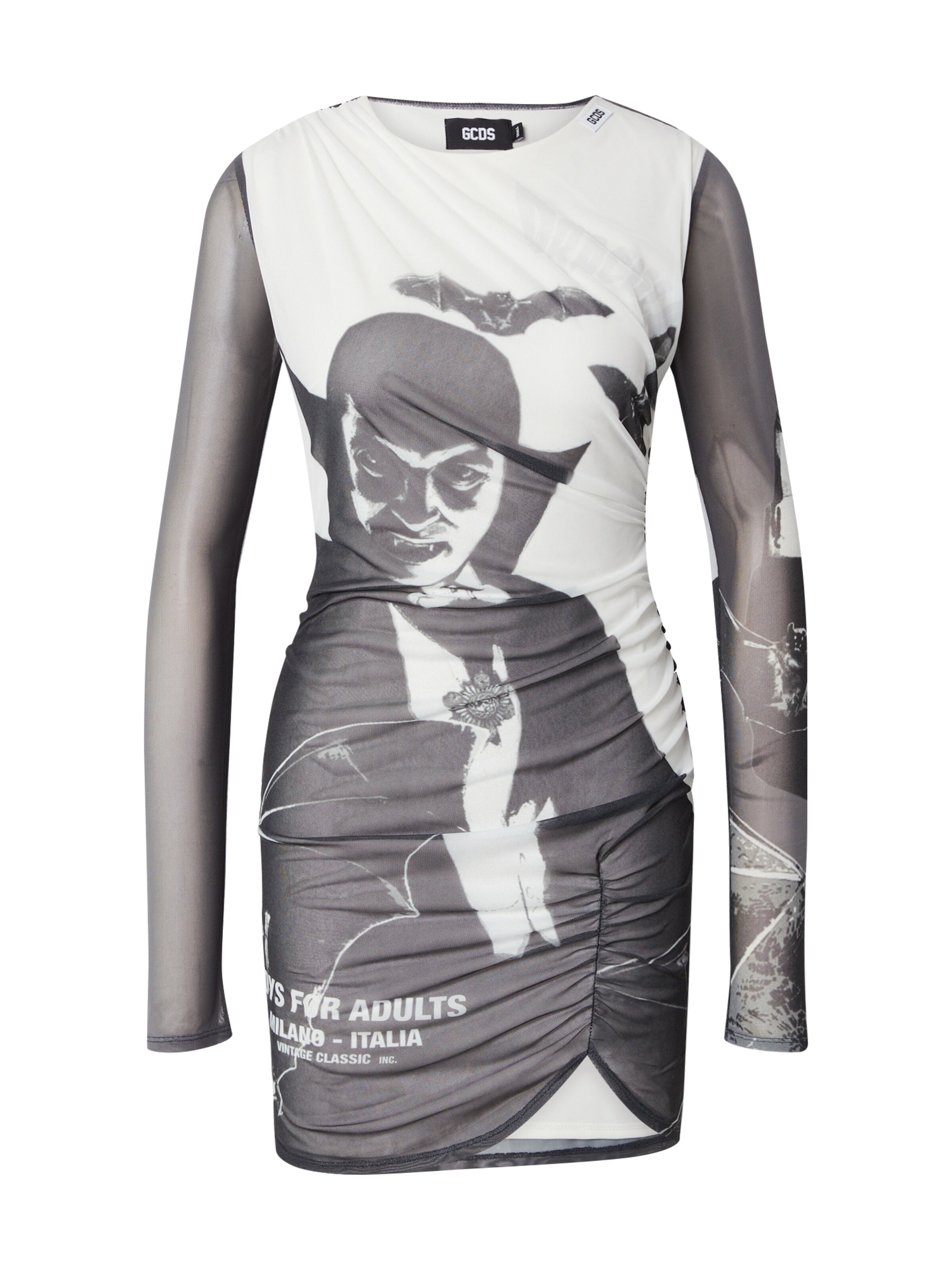 Robe 'DRACULA' GCDS en gris : devant