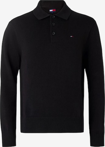 Pullover 'TJM SLIM ESSENTIAL P DM0DM20304' di Tommy Jeans in nero: frontale