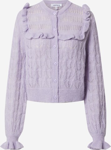 Cardigan 'Nathalie' EDITED en violet : devant