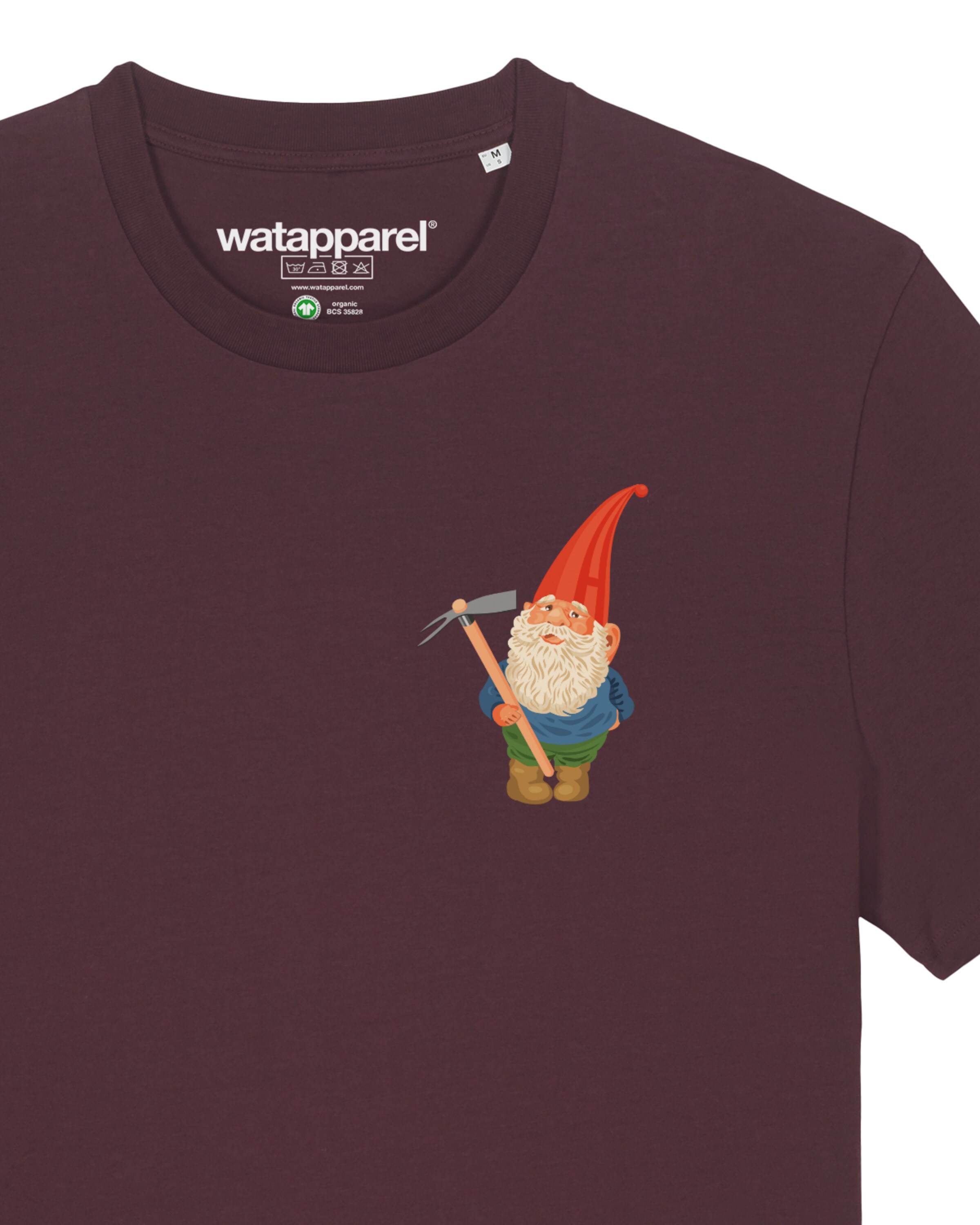 Maglietta ' Gartenzwerg ' di Watapparel in marrone