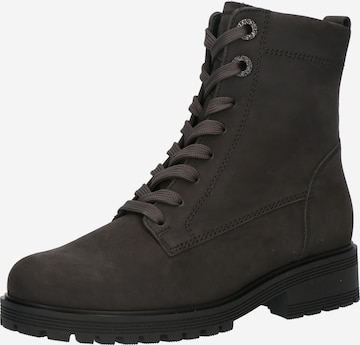 GABOR Lace-Up Ankle Boots in Grey: front