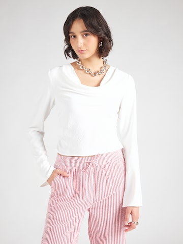T-shirt 'ONLMETTE' ONLY en blanc : devant