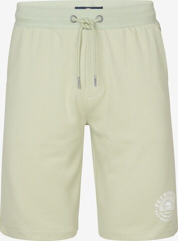 Pantalon Petrol Industries en vert : devant