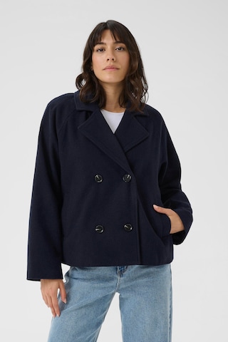 Kaffe Between-seasons coat 'KAFanny' in Blue: front