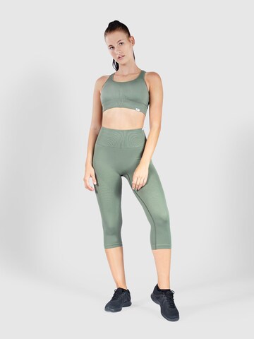 Smilodox Skinny Sportbroek 'Bloom' in Groen