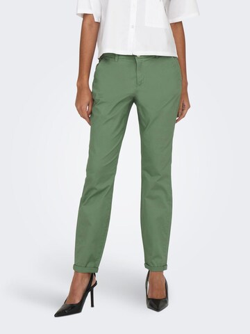 ONLY Slimfit Chino in Groen: voorkant