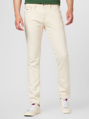 Tommy Jeans Regular Jeans 'SCANTON' in Beige: predná strana