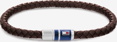 TOMMY HILFIGER Armband in de kleur Navy / Donkerbruin / Rood / Zilver, Productweergave