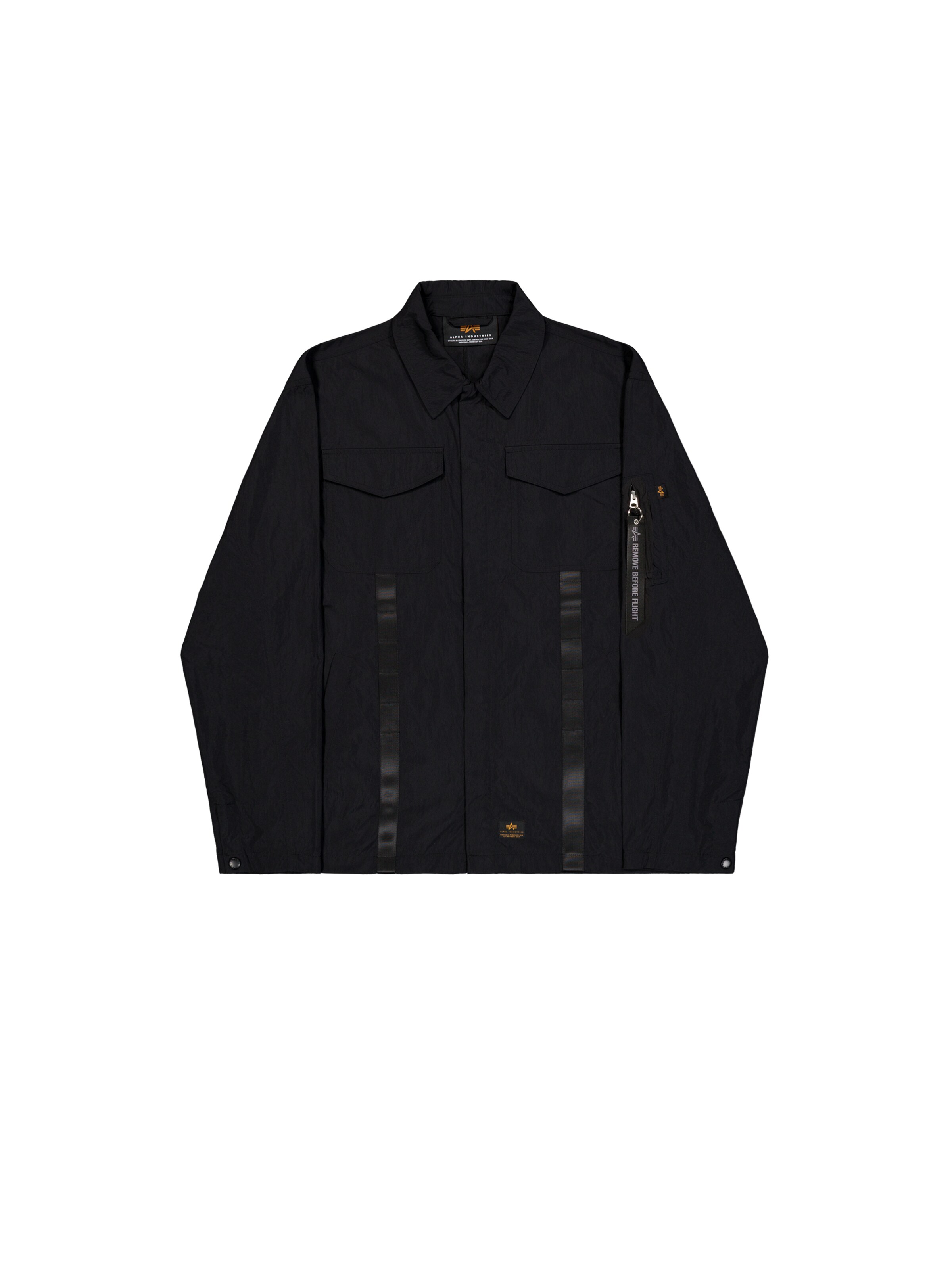 ALPHA INDUSTRIES Between-season jacket in Black: front