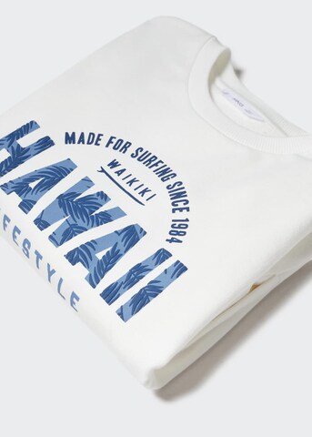 MANGO KIDS Sweatshirt 'Hawaii' in Weiß