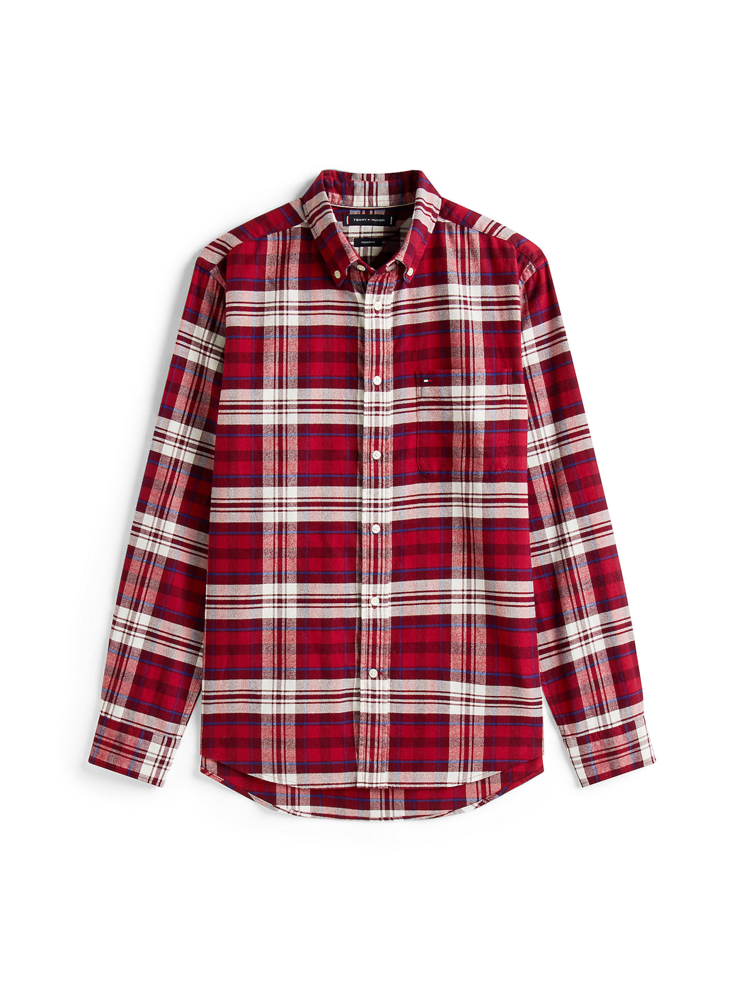 TOMMY HILFIGER Regular fit Overhemd in Rood: voorkant