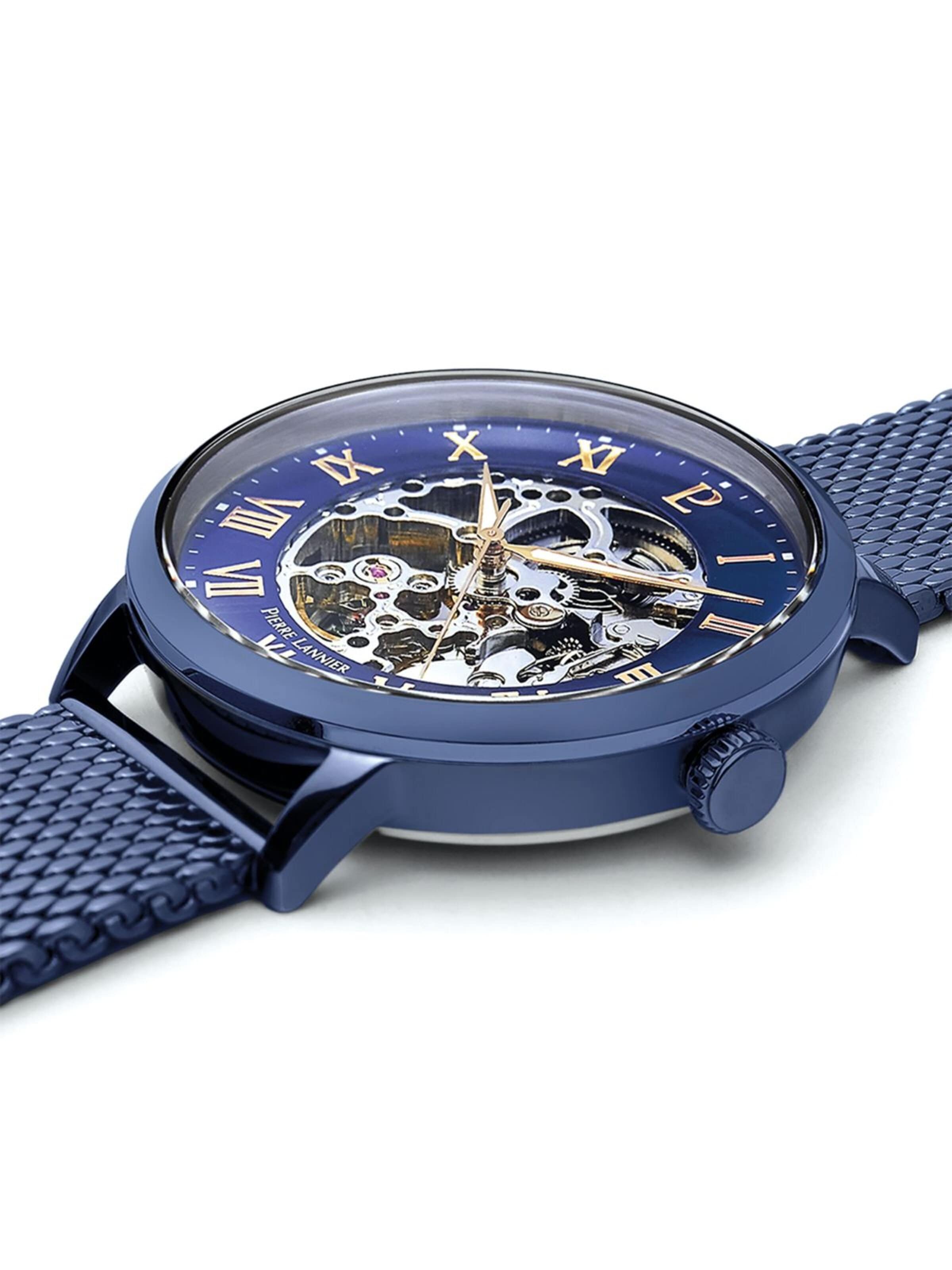 Pierre Lannier Analoog horloge 'Automatic watch Automatic' in Blauw