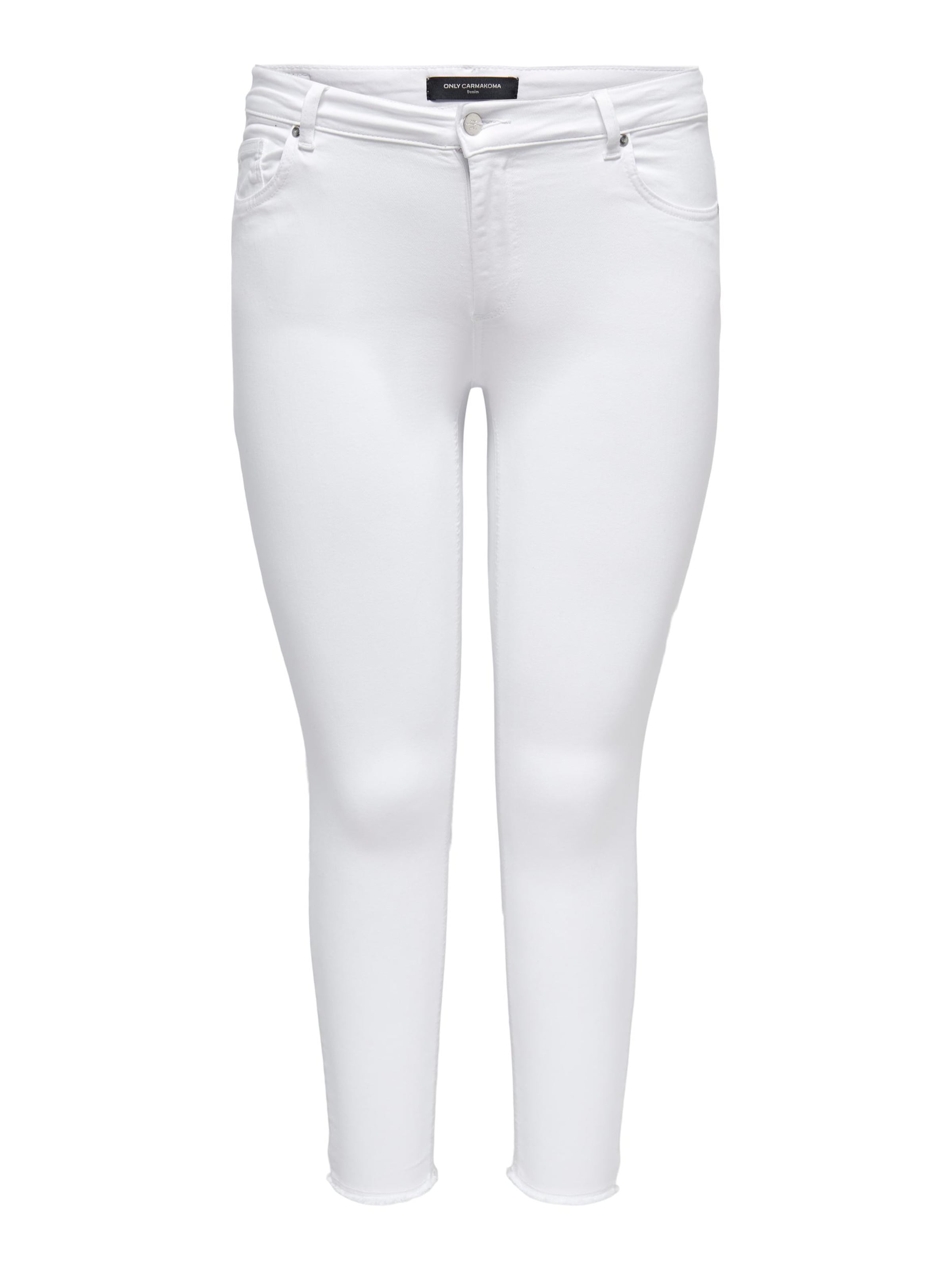 ONLY Carmakoma Skinny Jeans 'Willy' in White: front