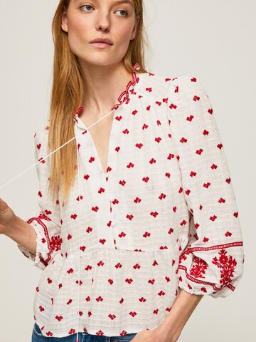 Pepe Jeans Bluse 'Bianca' in Weiß