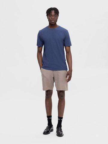 SELECTED HOMME T-shirt 'ASPEN' i blå