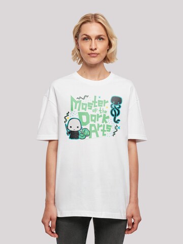 F4NT4STIC Shirt 'Harry Potter Voldemort Dark Arts Junior' in Wit: voorkant