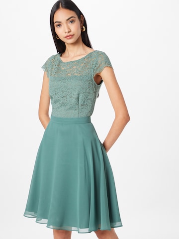 Robe de cocktail VM Vera Mont en vert : devant