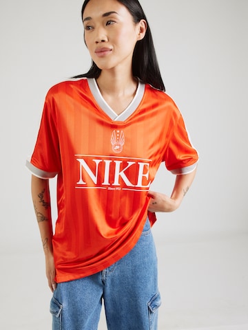 Nike Sportswear Тениска в оранжево: отпред