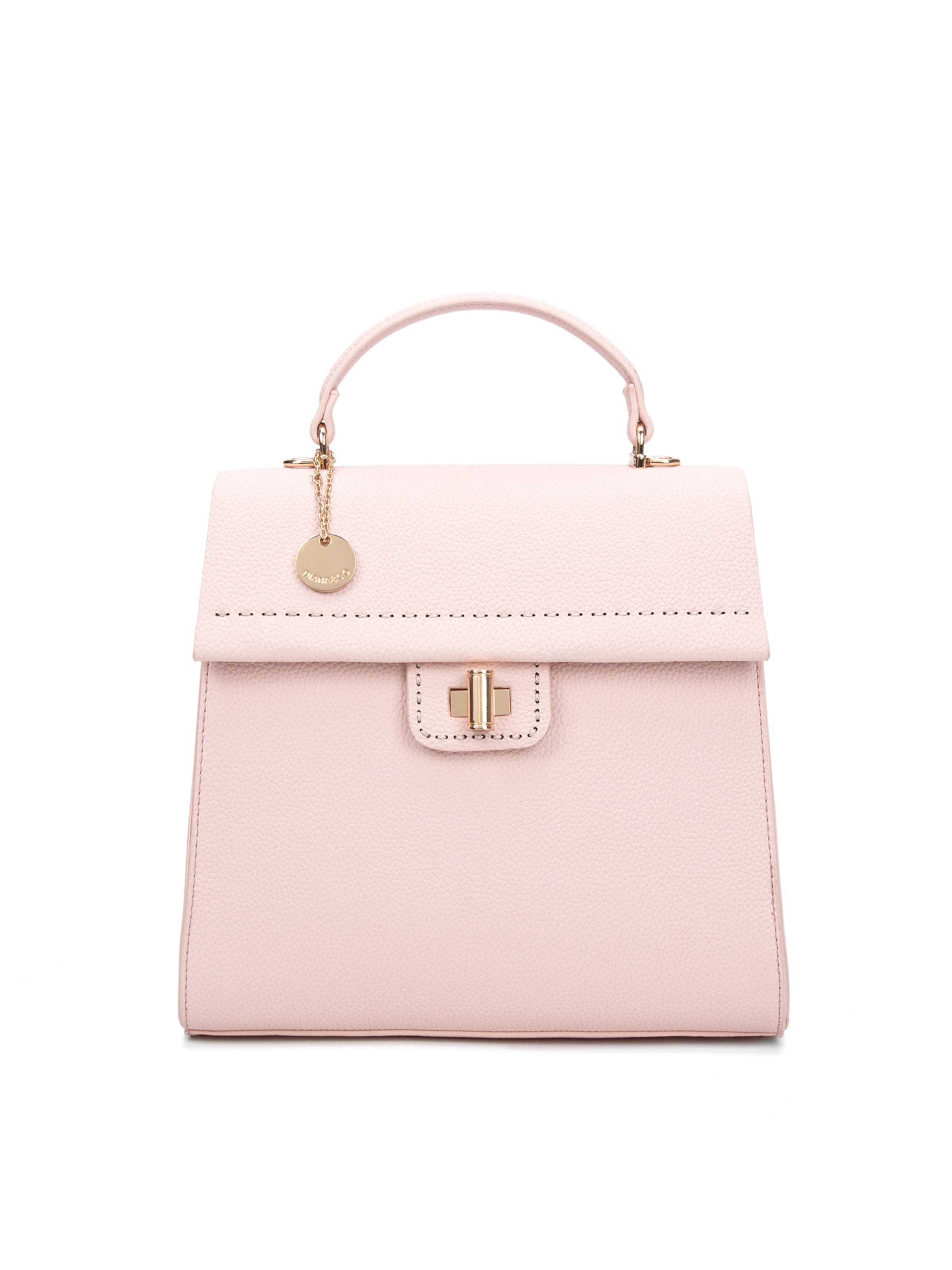 Zaino 'Zaino Donna Vegan Leather Diana & Co Firenze - Chiusura Girello Tracolla Regolabile' di Diana&Co. in rosa: frontale