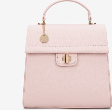 Zaino 'Zaino Donna Vegan Leather Diana & Co Firenze - Chiusura Girello Tracolla Regolabile' di Diana&Co. in rosa: frontale