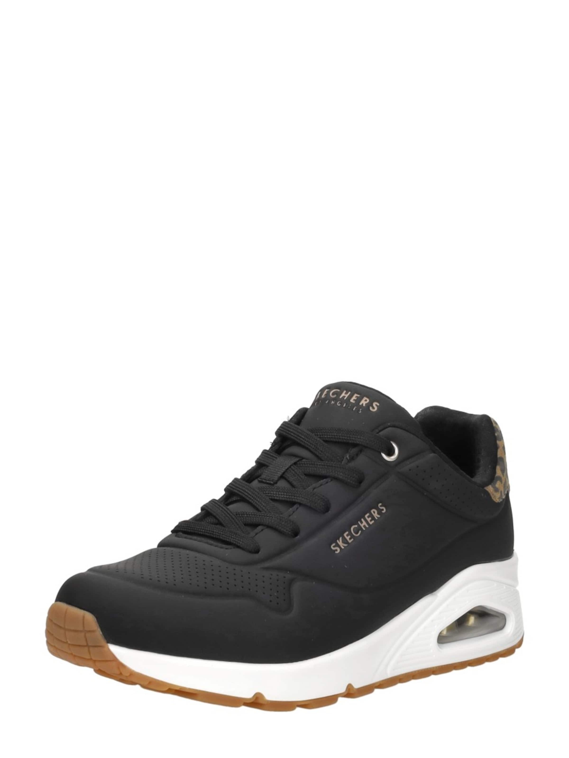 SKECHERS Platform trainers 'Uno - Jungle Nite' in Black