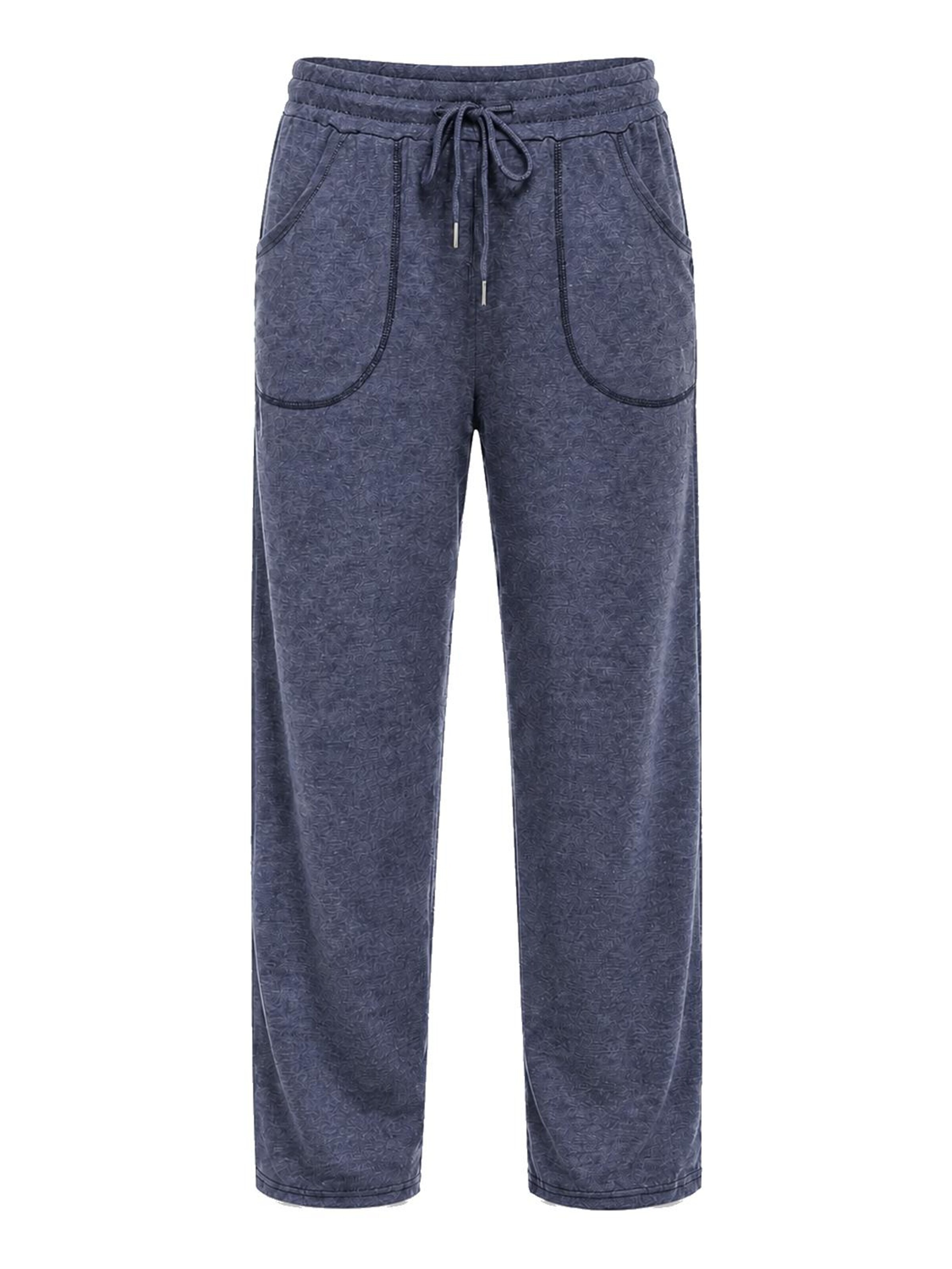 AOTTORI Regular Workout Pants in Blue: front