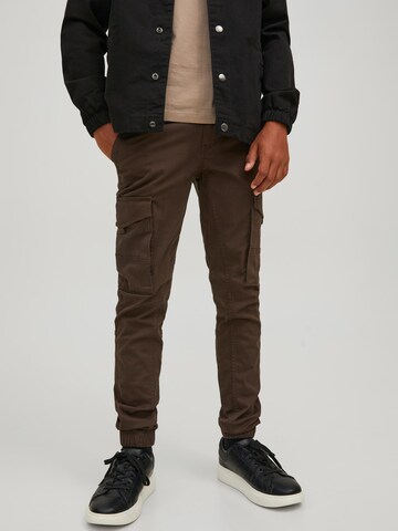 Jack & Jones Junior Tapered Hose 'Paul' in Braun: predná strana