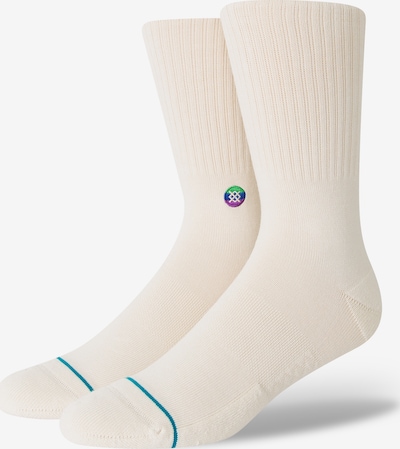 Stance Chaussettes 'Love Crew' en bleu clair / blanc, Vue avec produit