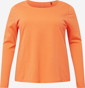 Ulla Popken Shirt in Oranje: voorkant