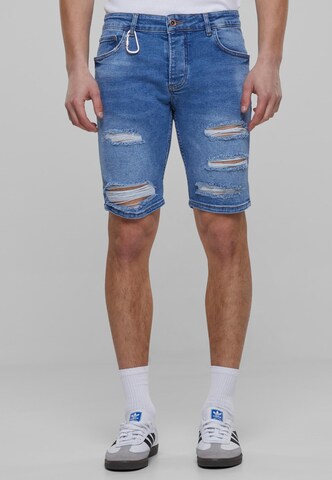 2Y Premium Regular Jeans in Blauw: voorkant