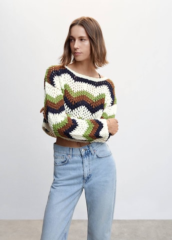 MANGO Pullover 'Ferrara' in Weiß: predná strana