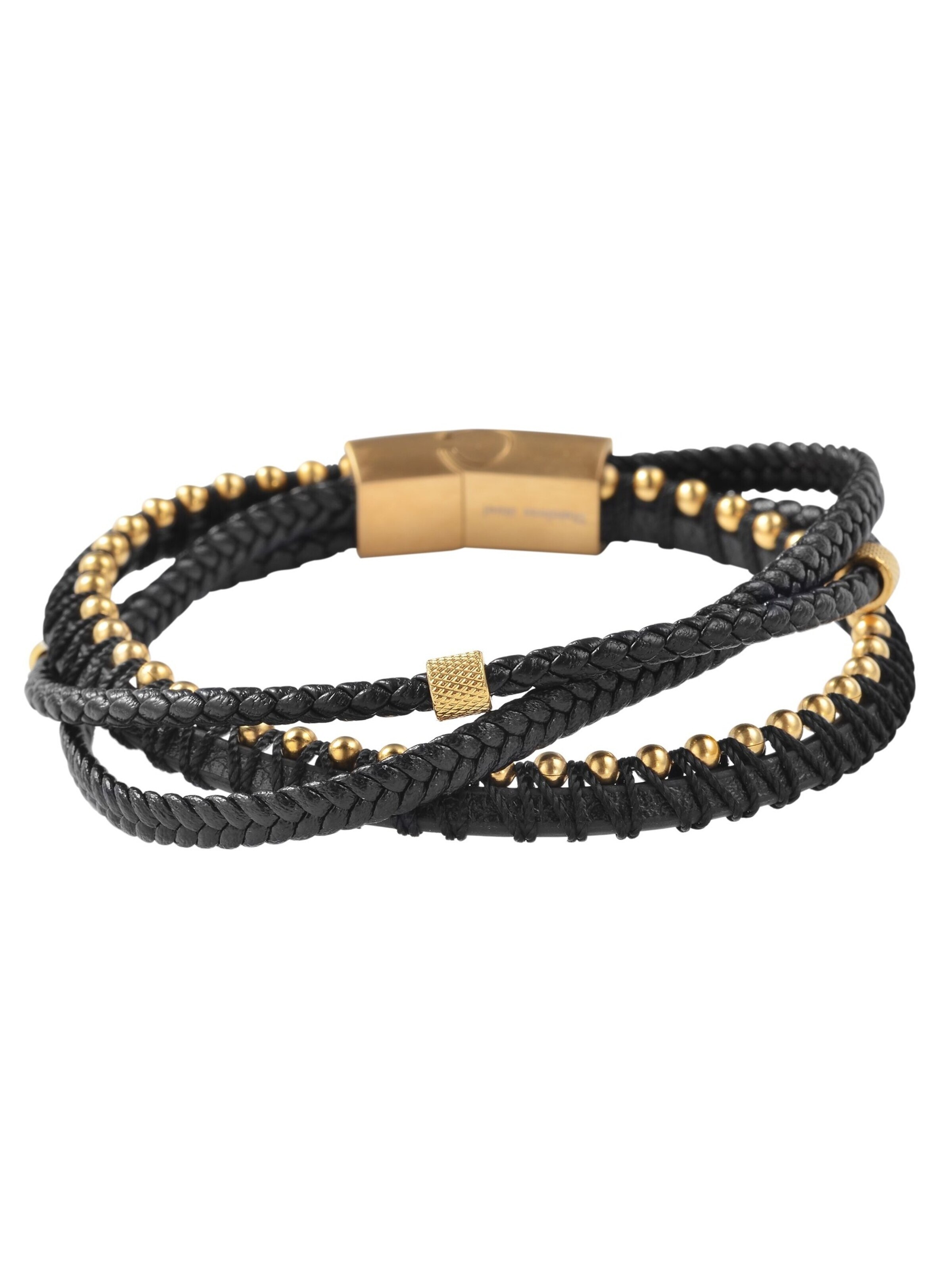 Akzent Bracelet 'Domek, Ionenplattierung' in Black