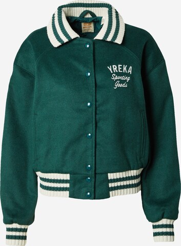 LEVI'S ® Between-Season Jacket 'GT Shrunken Varsity' in Green: front