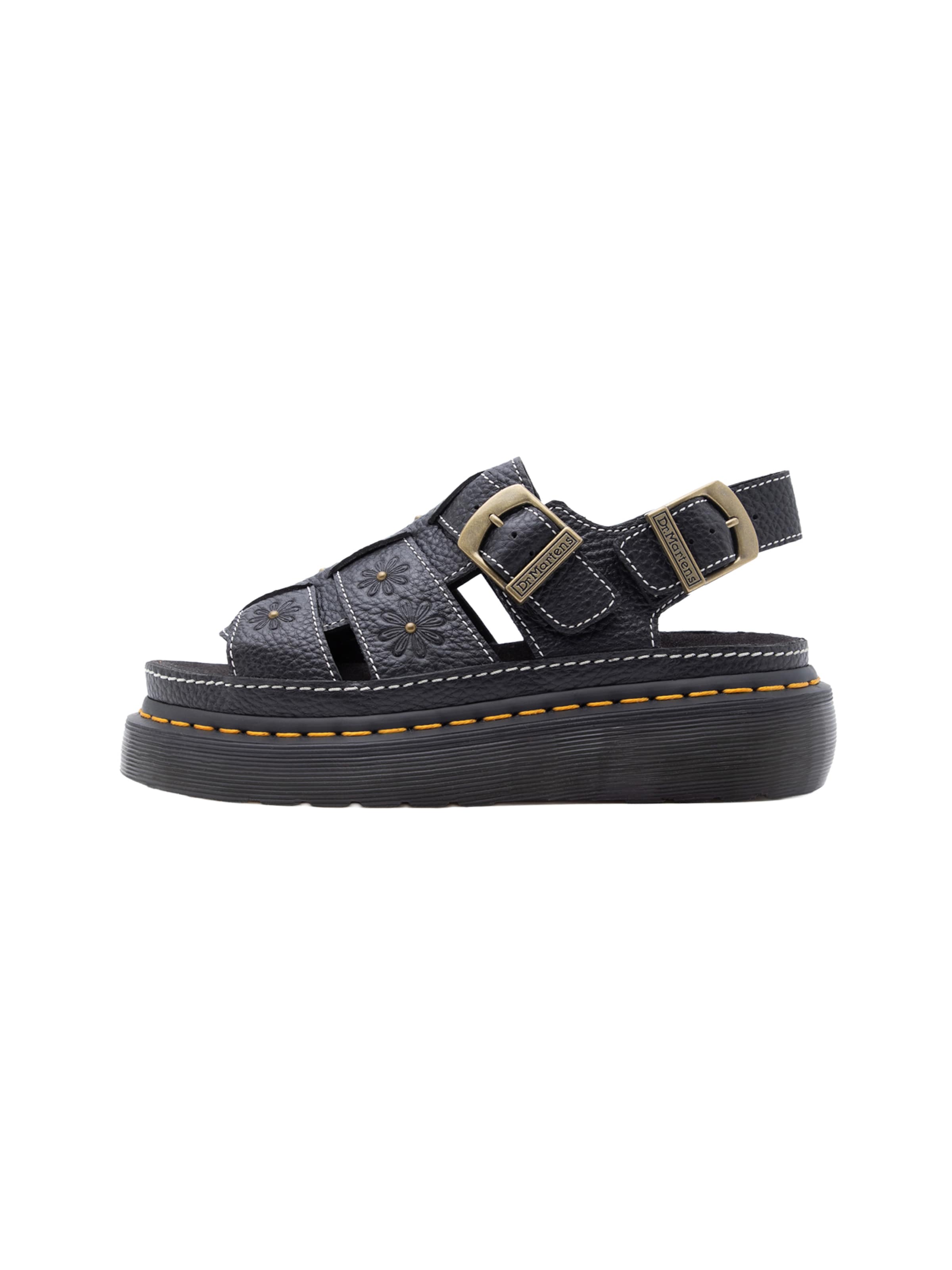 Dr. Martens Σανδάλι 'Wrenlie' σε μαύρο: μπροστά