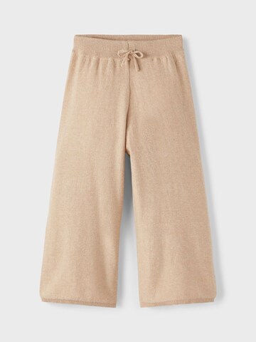 NAME IT Wide leg Pants 'Culotte' in Beige