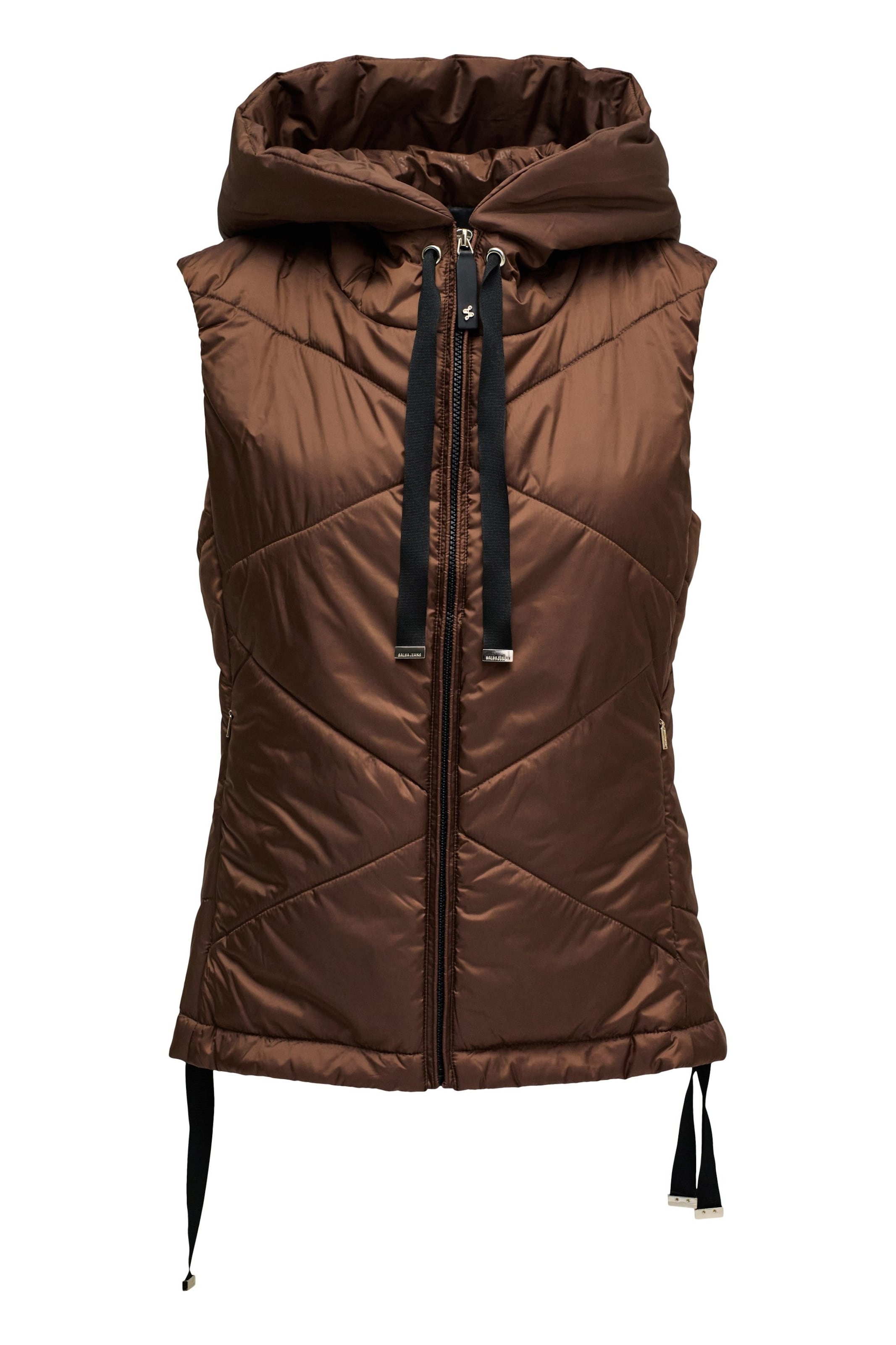 Salsa Jeans Bodywarmer in Bruin: voorkant