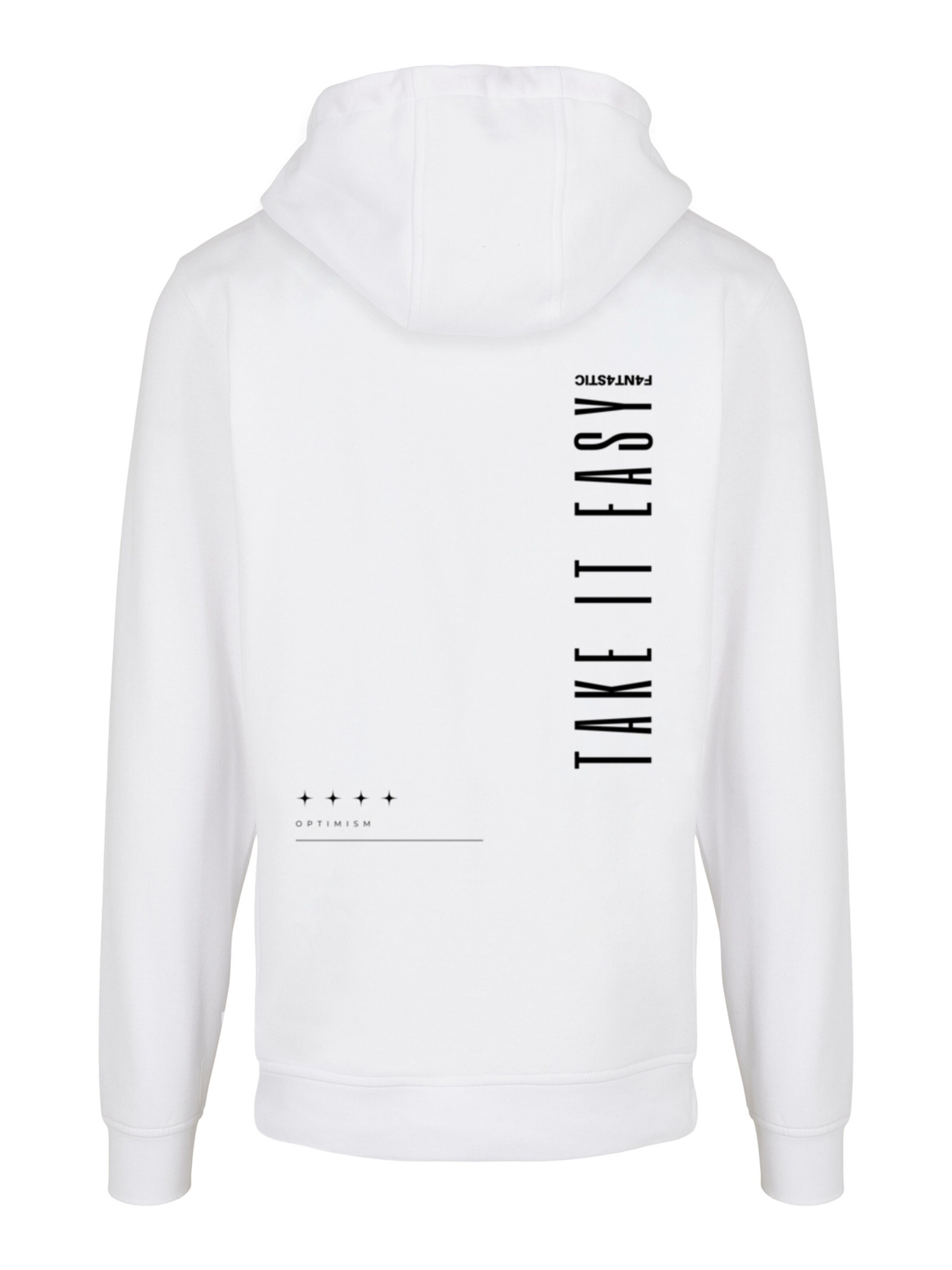 F4NT4STIC Sweatshirt 'Take It Easy' in White