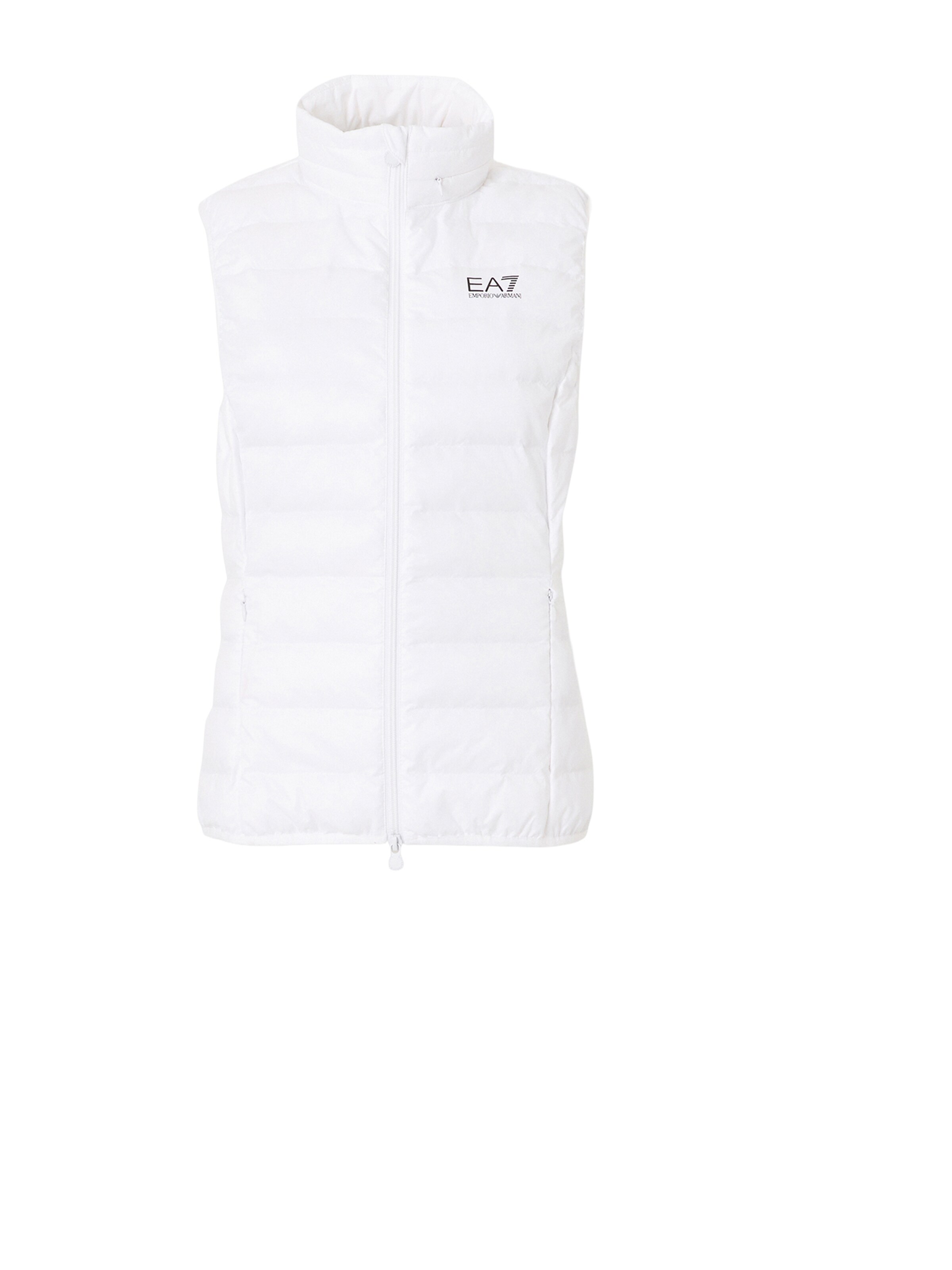 Gilet EA7 Emporio Armani en blanc : devant