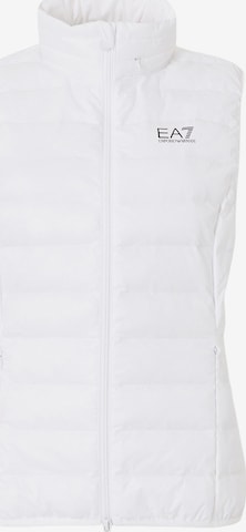 Gilet EA7 Emporio Armani en blanc : devant