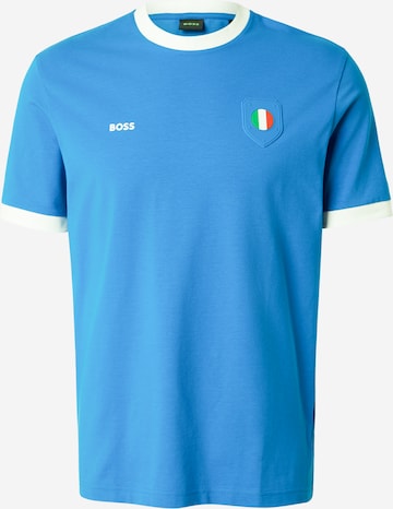 T-Shirt BOSS en bleu : devant