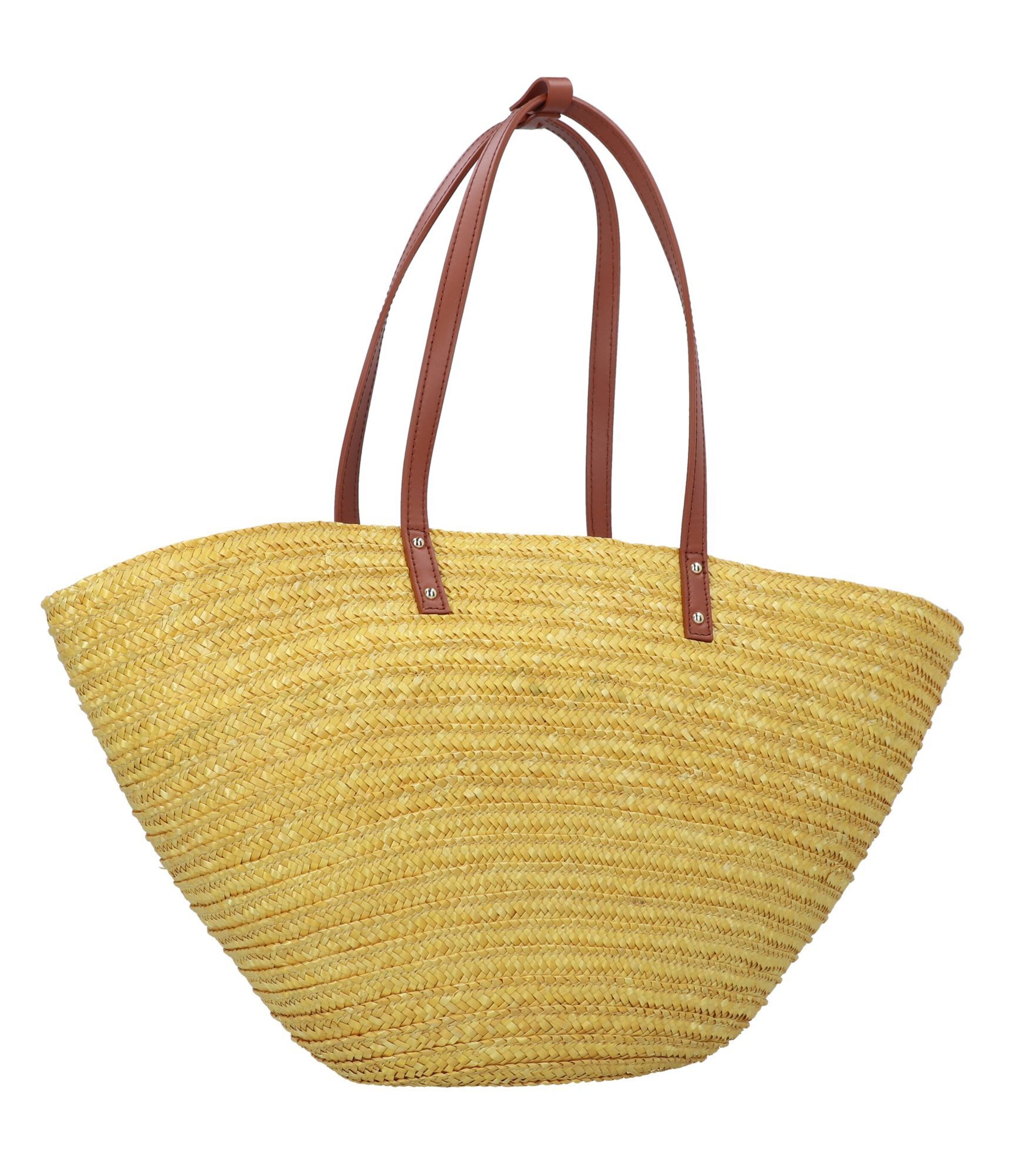 PATRIZIA PEPE Shopper 'Summer Straw' in Gelb